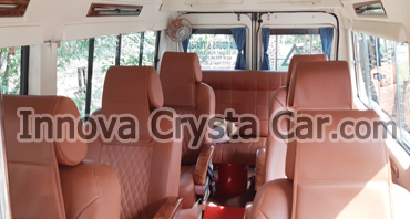 6 seater deluxe 1x1 tempo traveller with bed