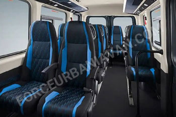 13 seater force urbania luxury van on rent in delhi